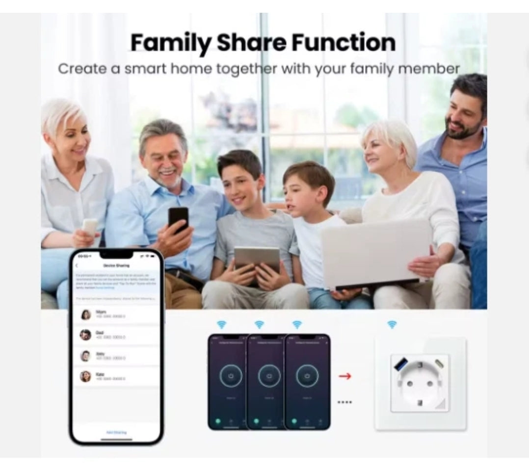 presa intelligente smart plug shucko usb tuya smart home