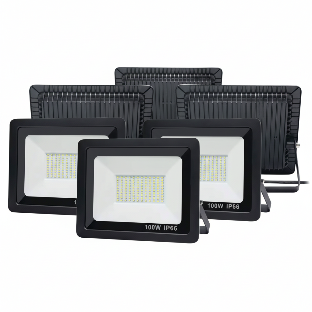 FARO LED OFFERTA SET DA 3 PEZZI 100 WATT LUCE BIANCA RISPARMIO ENERGETICO ULTRASOTTILE E RESISTENTE