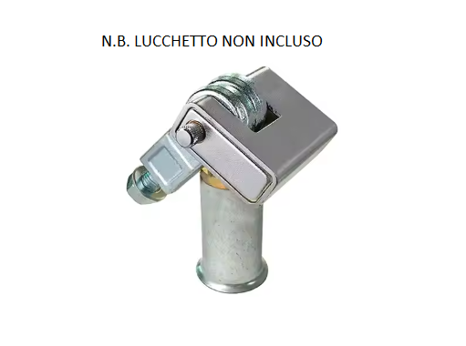 Blocco Di Sicurezza Serranda Saracinesca con fissaggio a terra a cementare (senza lucchetto)