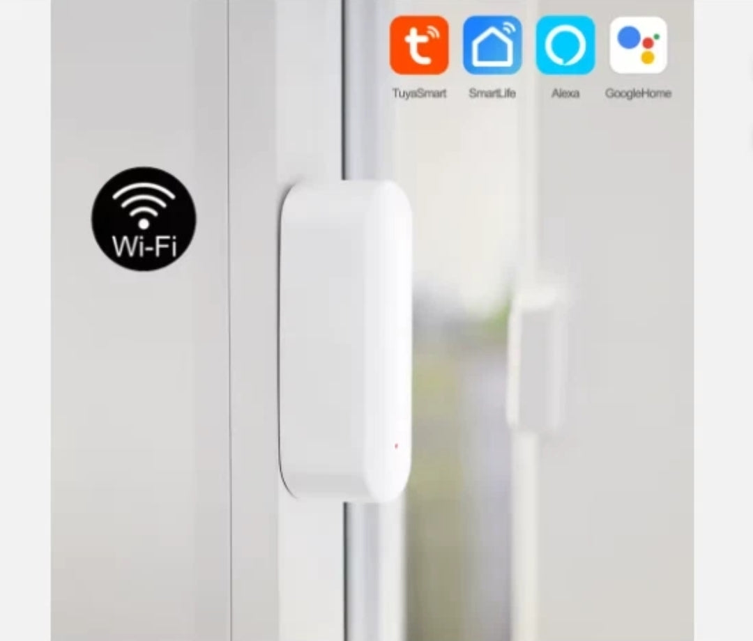Sensore porta finestra wifi Tuya Smart a batterie AAA (Incluse)