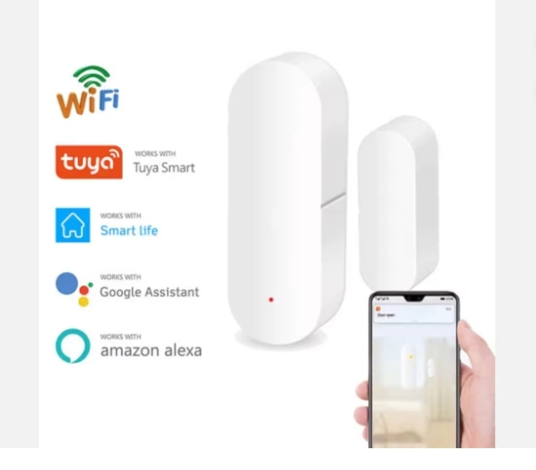Sensore porta finestra wifi Tuya Smart a batterie AAA (Incluse)