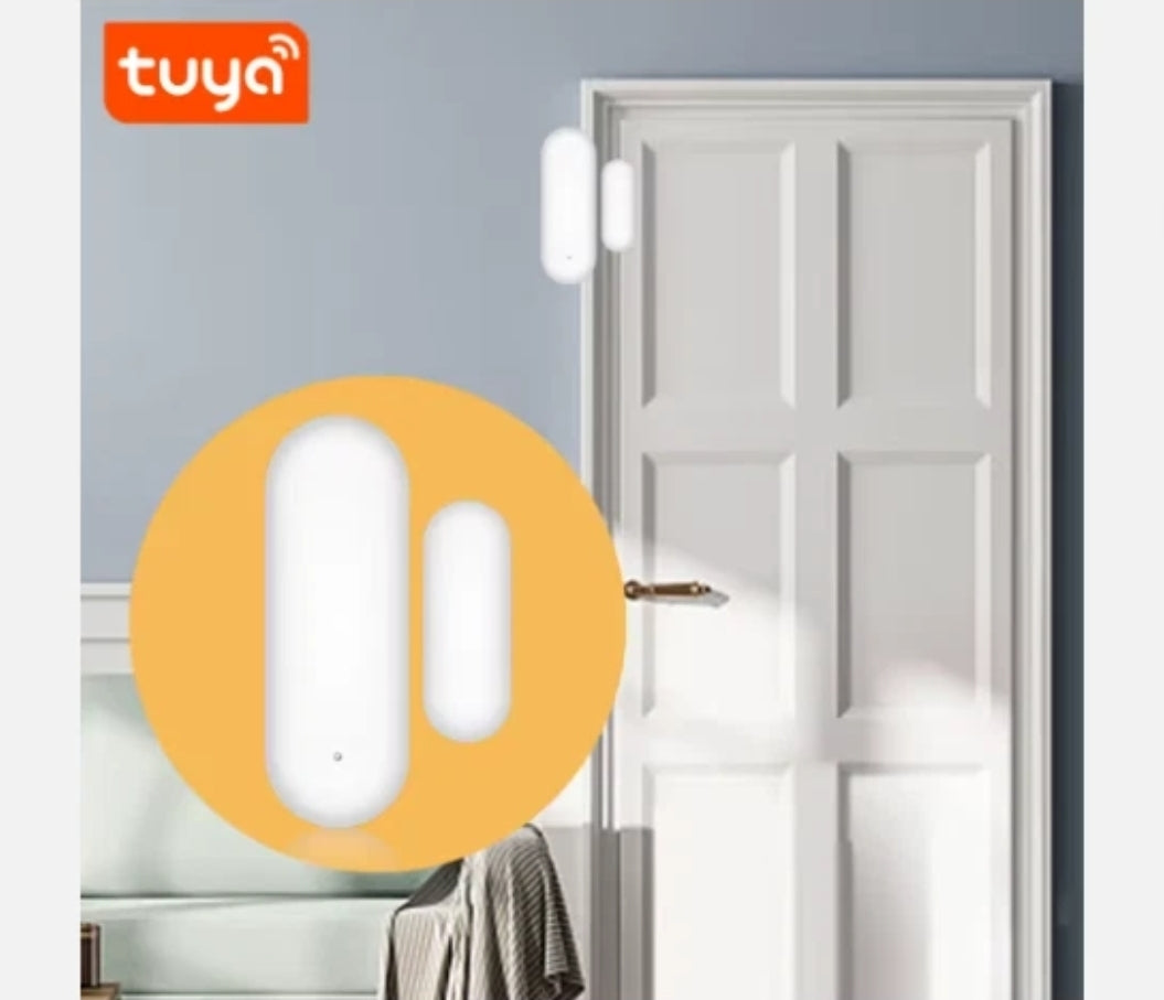 Sensore porta finestra wifi Tuya Smart a batterie AAA (Incluse)