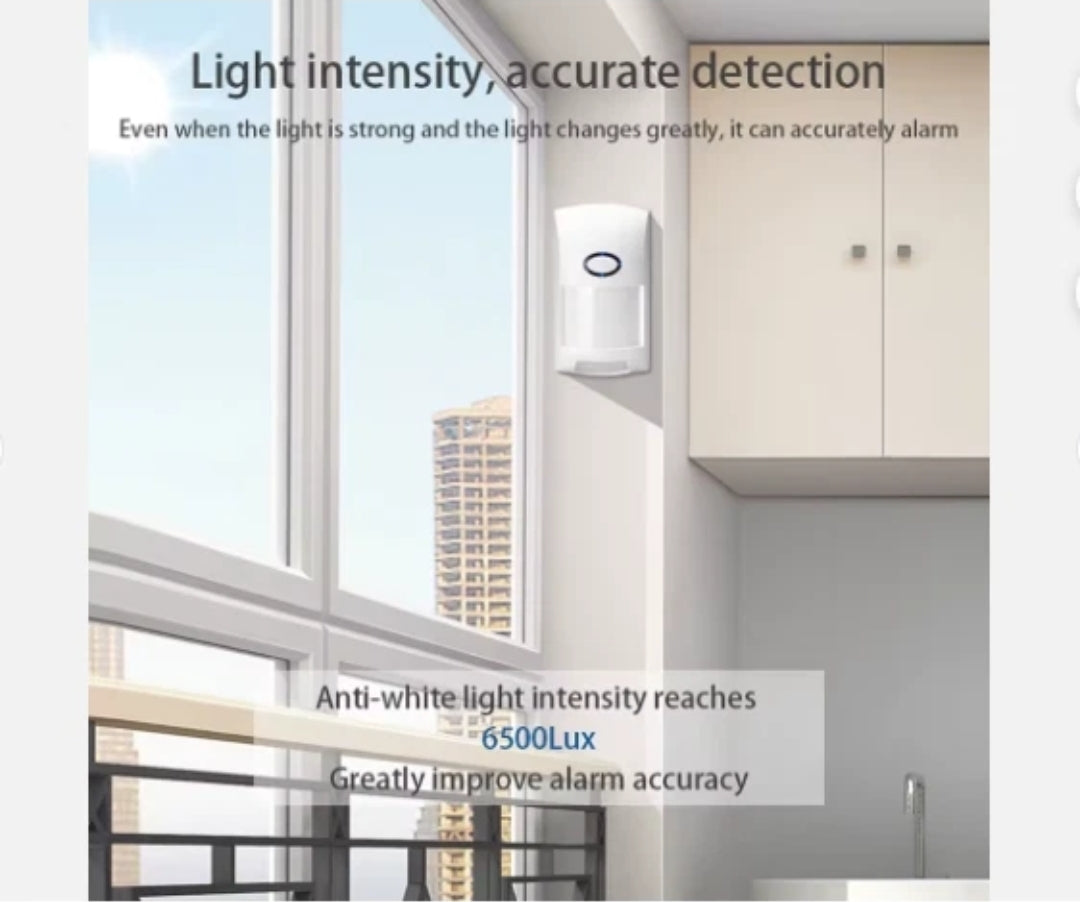 Sensore di movimento PIR WiFi Wireless Tuya a lungo raggio montato a parete