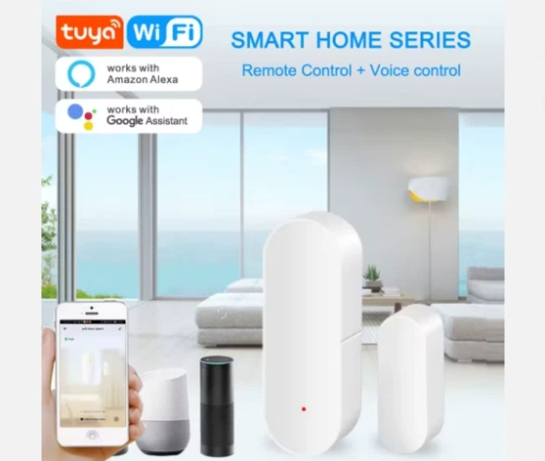 Sensore porta finestra wifi Tuya Smart a batterie AAA (Incluse)